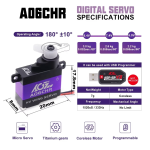 Original AGFRC High Torque Mini CLS Motor 0.052sec Fast Speed 3.0kg Torque Digital RC for Glider/RC Wing Models